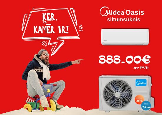 Midea OASIS PLUS MSOPBU-12HRFN8-QRE1GW/ MOB30-12HFN8-QRE6GW